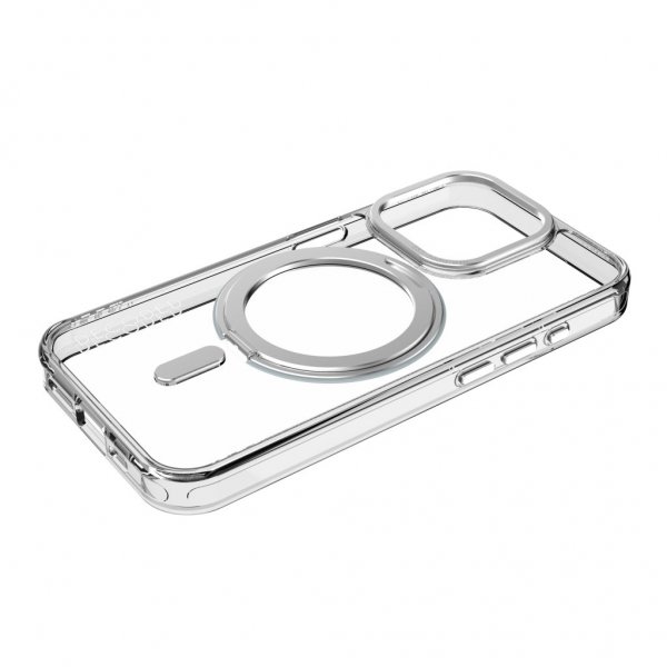 Decoded iPhone 15 Pro Skal Recycled Plastic Transparant Loop Stand Back Cover Klar