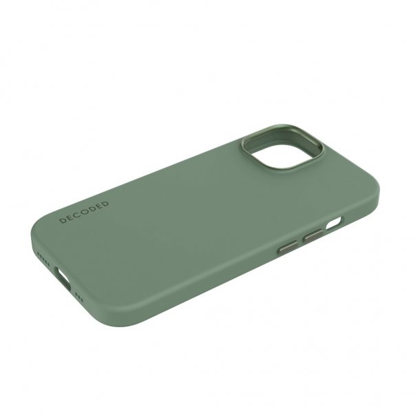 Decoded iPhone 15 Plus Skal Silicone Backcover Sage Leaf Green