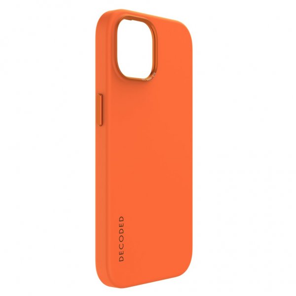 Decoded iPhone 15 Skal Silicone Backcover Apricot