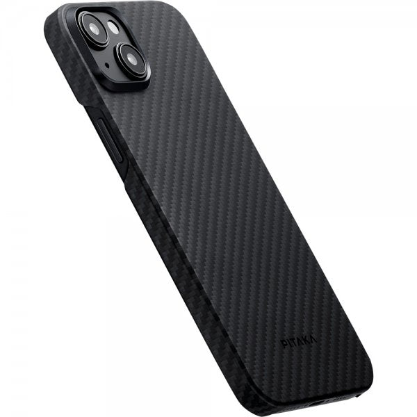 Pitaka iPhone 15 Plus Skal MagEZ Case 4 Black/Grey Twill