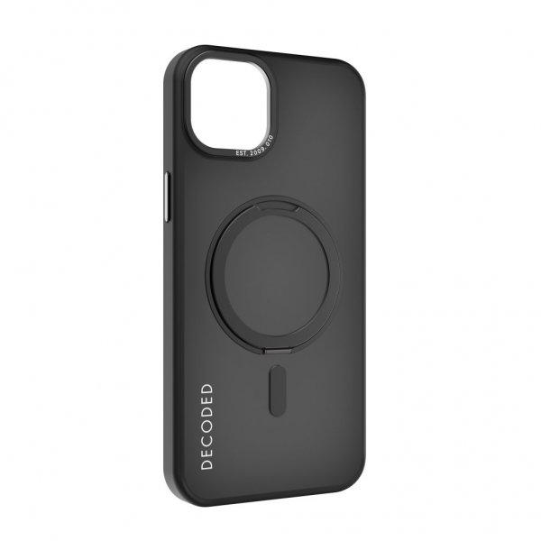 Decoded iPhone 15 Plus Skal Recycled Plastic Transparant Loop Stand Back Cover Svart