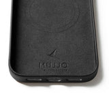Mujjo iPhone 17 Pro Max Skal Full Leather Wallet Case MagSafe Svart