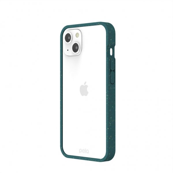 Pela iPhone 13 Skal Eco Friendly Clear Grön