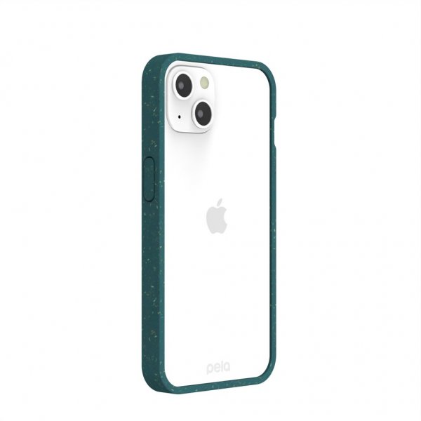 Pela iPhone 13 Skal Eco Friendly Clear Grön
