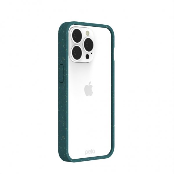 Pela iPhone 13 Pro Skal Eco Friendly Clear Grön