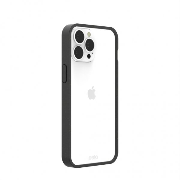 Pela iPhone 13 Pro Max Skal Eco Friendly Clear Svart