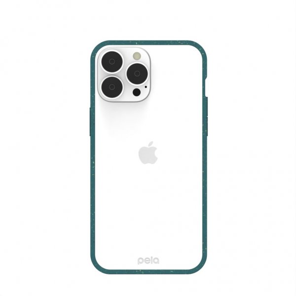 Pela iPhone 13 Pro Max Skal Eco Friendly Clear Grön