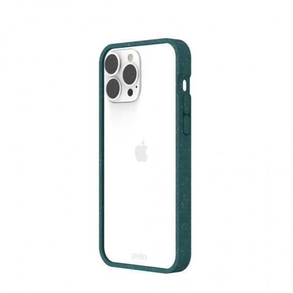 Pela iPhone 13 Pro Max Skal Eco Friendly Clear Grön