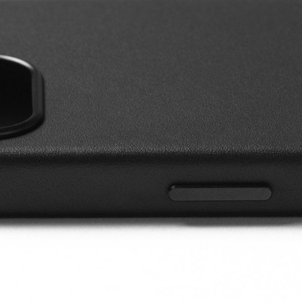 Mujjo iPhone 16e/17e Skal Full Leather Case MagSafe Svart