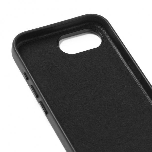Mujjo iPhone 16e/17e Skal Full Leather Case MagSafe Svart