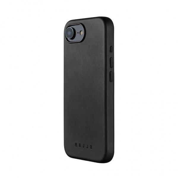 Mujjo iPhone 16e/17e Skal Full Leather Case MagSafe Svart