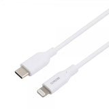 Deltaco Kabel USB-C Cable with Lightning Connector 2m Vit