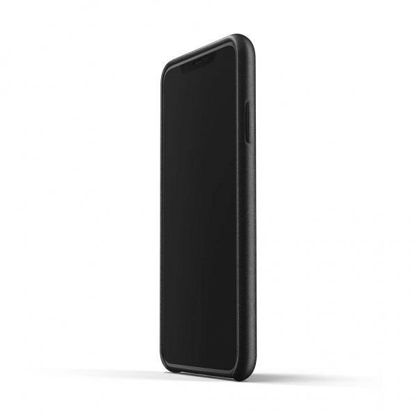 Mujjo iPhone Xs Max Skal Full Leather Case Svart