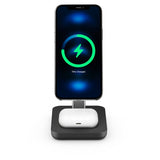 Journey MagSafe-kompatibelt 3-i-1 trådlöst laddningställ Svart
