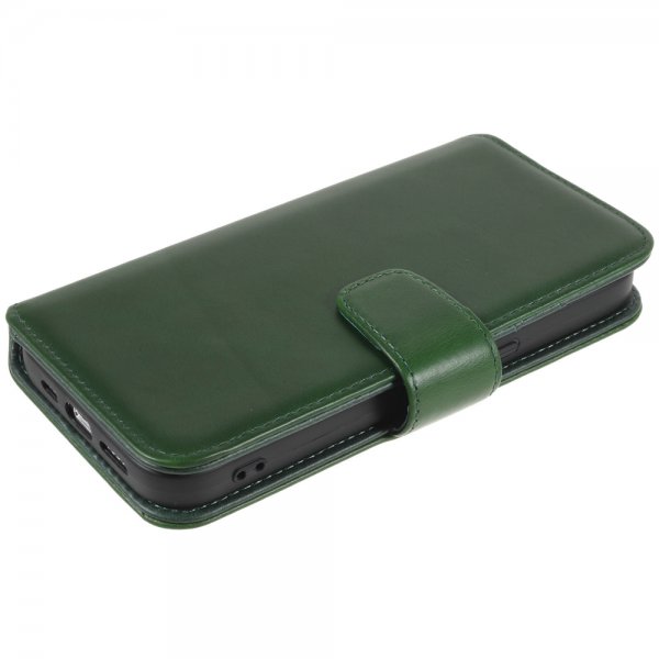 Nordic Covers iPhone 14 Pro Max Fodral Essential Leather Juniper Green