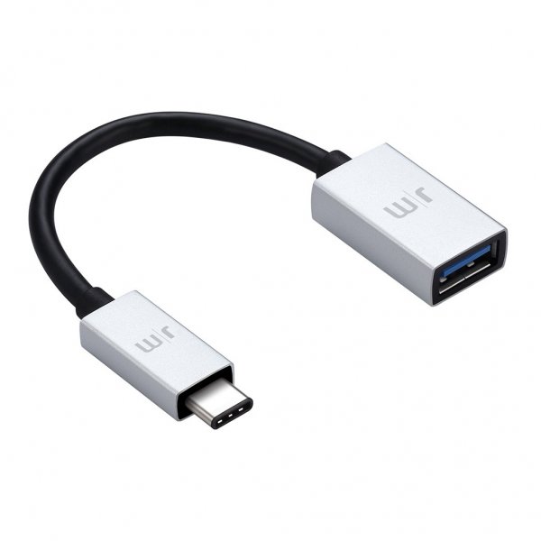 Just Mobile Adapter USB-C Till USB AluCable Svart Silver