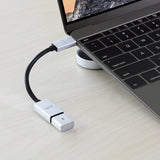 Just Mobile Adapter USB-C Till USB AluCable Svart Silver