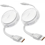 iOttie Kabel 100W Retractable USB-C 2-pack Vit