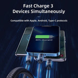 Joyroom Kabel 3-in-1 Fast Charging Cable 1.2m Svart