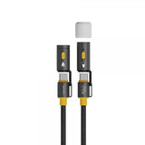 4smarts Kabel 3in1 USB-C Set Explorer 240W 1.5m Svart