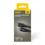 Aqiila Kabel Cablebird CB12 USB-C till USB-C 240W 2m Svart