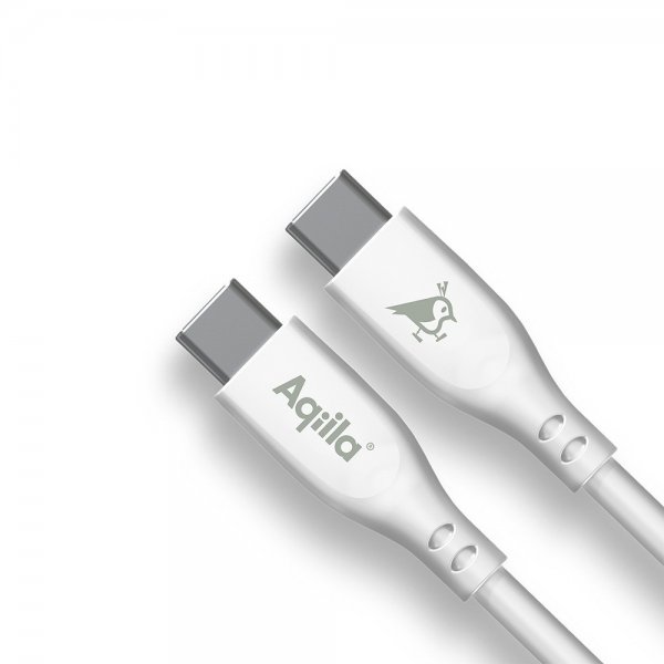 Aqiila Kabel Cablebird CS11 USB-C till USB-C 60W 1m Vit