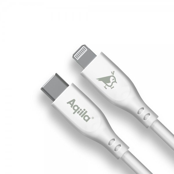 Aqiila Kabel Cablebird CS22 USB-C till Lightning 60W 2m Vit