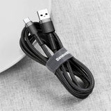 Baseus Kabel Cafule Cable USB-A/USB-C 3m Grå Svart