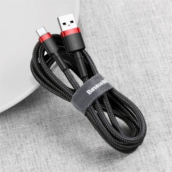Baseus Kabel Cafule Cable USB-A/USB-C 3m Röd Svart