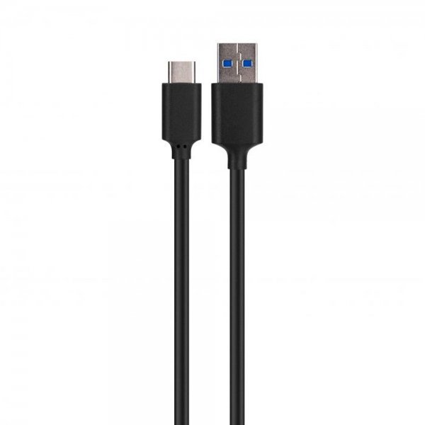 Xqisit Kabel Charge & Sync USB-A till USB-C 1m Svart