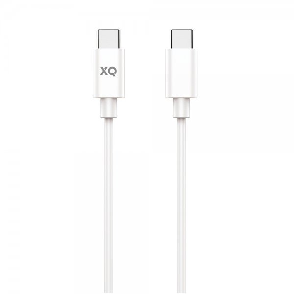 Xqisit Kabel Charge & Sync USB-C till USB-C 1m Vit