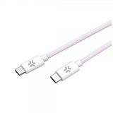 Celly Kabel Cotton Braided USB-C till USB-C 1.5m Rosa