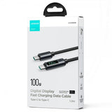 Joyroom Kabel Digital Display Fast Charging Cable USB-C till USB-C 100W 1.2m
