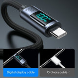 Joyroom Kabel Digital Display Fast Charging Cable USB-C till USB-C 100W 1.2m