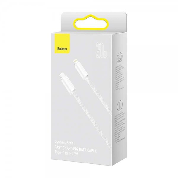 Baseus Kabel Dynamic Series USB-C till Lightning 1 m Vit