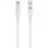 Xqisit Kabel Flätad USB-C till Lightning 2m Vit