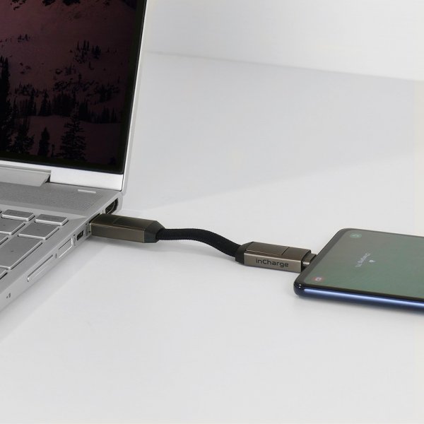 Rolling Square Kabel inCharge 6 Keyring Mercury Gray