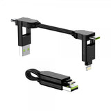 Rolling Square Kabel inCharge X Keyring 100W 6in1 Lava Black
