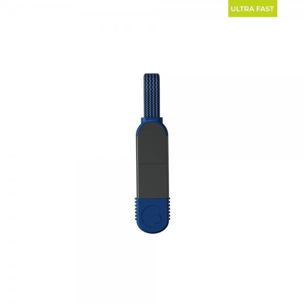 Rolling Square Kabel inCharge X Keyring 100W 6in1 Sapphire Blue