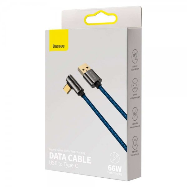 Baseus Kabel Legend Series USB-A till USB-C 2 m Blå