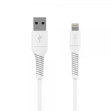 Fixed Kabel Liquid Silicone USB-A/Lightning 1.2m Vit