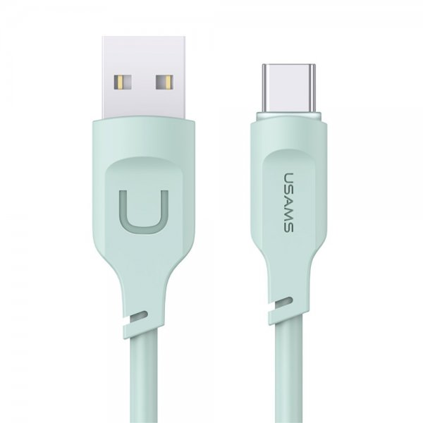 USAMS Kabel Lithe Series USB-A/USB-C 1.2 m Grön