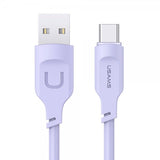 USAMS Kabel Lithe Series USB-A/USB-C 1.2 m Lila