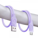 USAMS Kabel Lithe Series USB-A/USB-C 1.2 m Lila