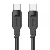 USAMS Kabel Lithe Series USB-C/USB-C 1.2 m Svart