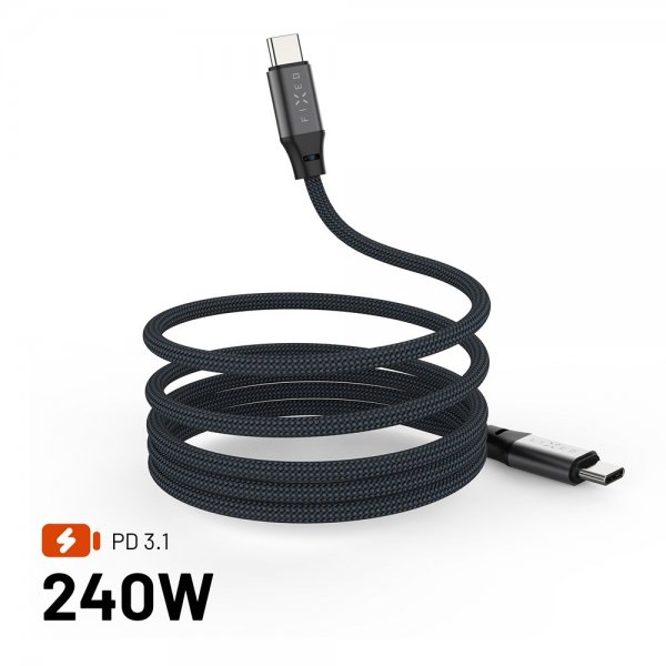 Fixed Kabel Magnetisk USB-C till USB-C 240W 1.2m