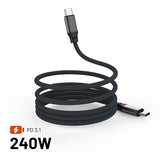 Fixed Kabel Magnetisk USB-C till USB-C 240W 1.2m