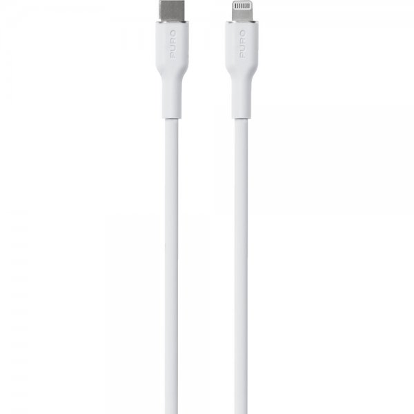 Puro Kabel Soft Charge & Sync Cable USB-C/Lightning 1.5m Vit