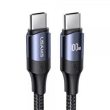 USAMS Kabel U71 Nylon USB-C/USB-C 3 m