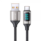 USAMS Kabel U78 Display USB-A/USB-C 1.2 m Vit